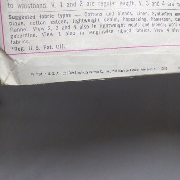 Simplicity Sewing Pattern #8126-Size O/S-Jiffy Back Wrap Skirt-Cut-Complete-1969 - Picture 4 of 7
